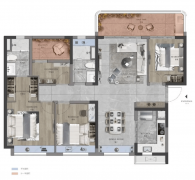 是厨房、卫生间的结构
